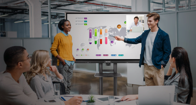 一块“智能时代的会议平板”是什么样子？海康威视智能交互会议平板告诉你